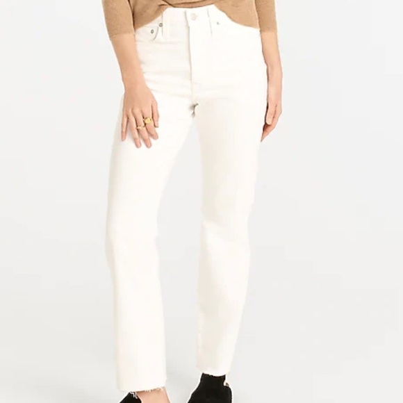 J crew slim boyfriend jeans in white - Picture 3 of 5